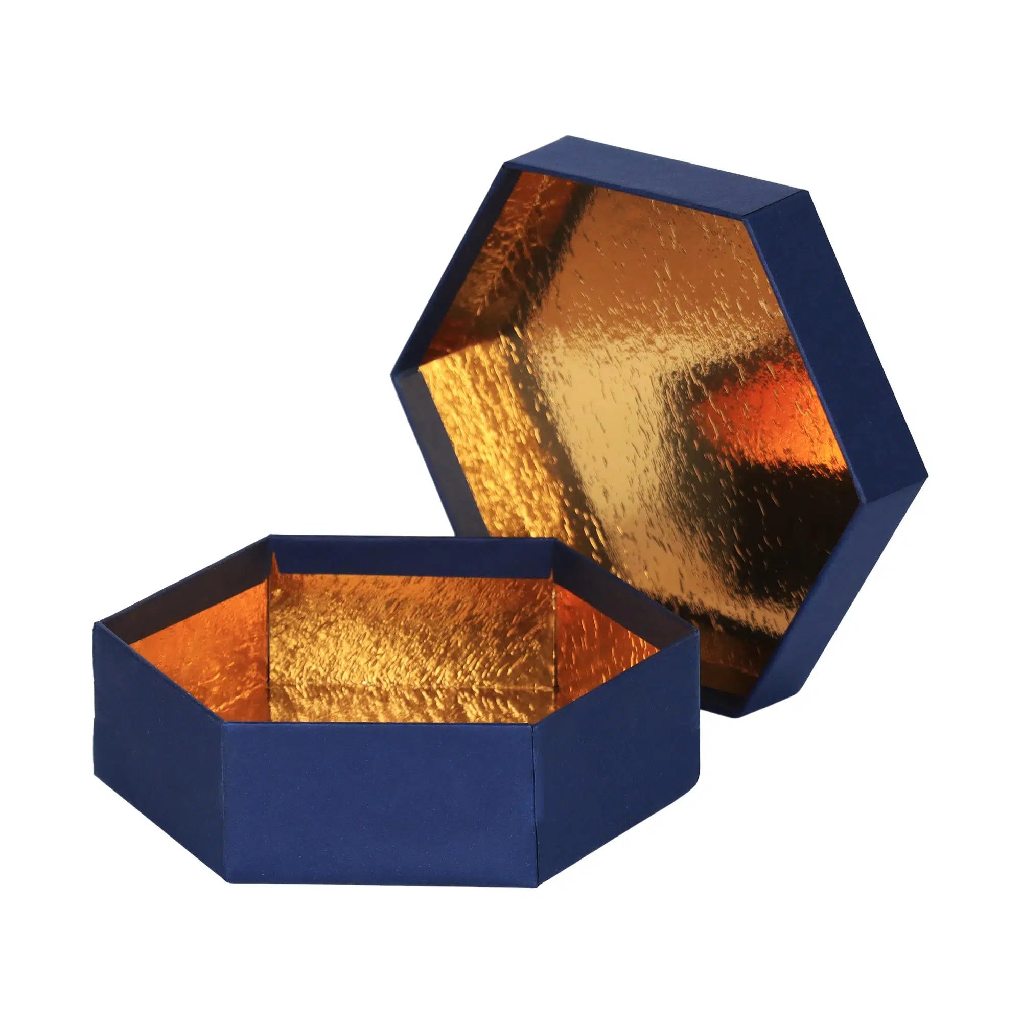 Altıgen Mukavva Kutu (Lacivert)