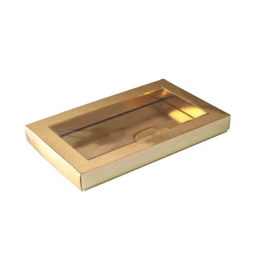 Asetat Pencereli Gold Kutu 17,5x28x3 cm