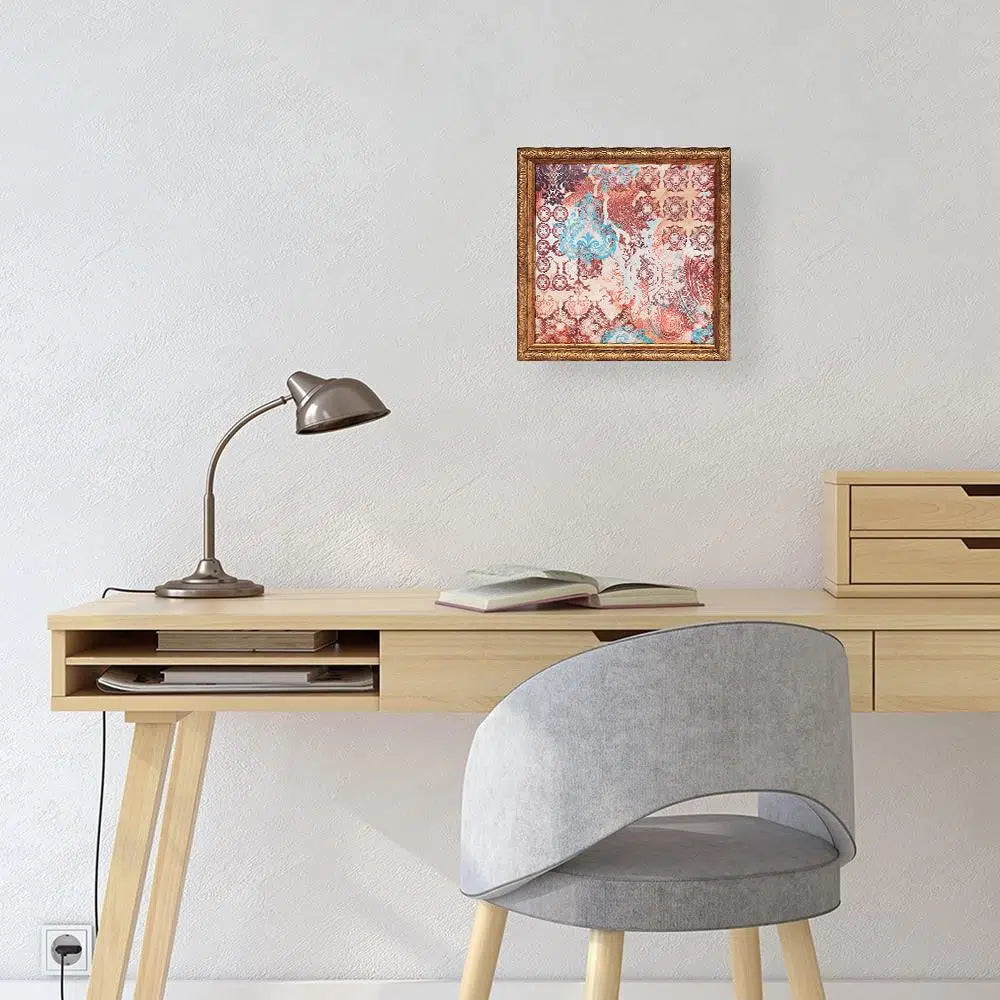 Barok Tablo Çikolata Kutusu Takımı 25 Bölmeli 25x25 cm