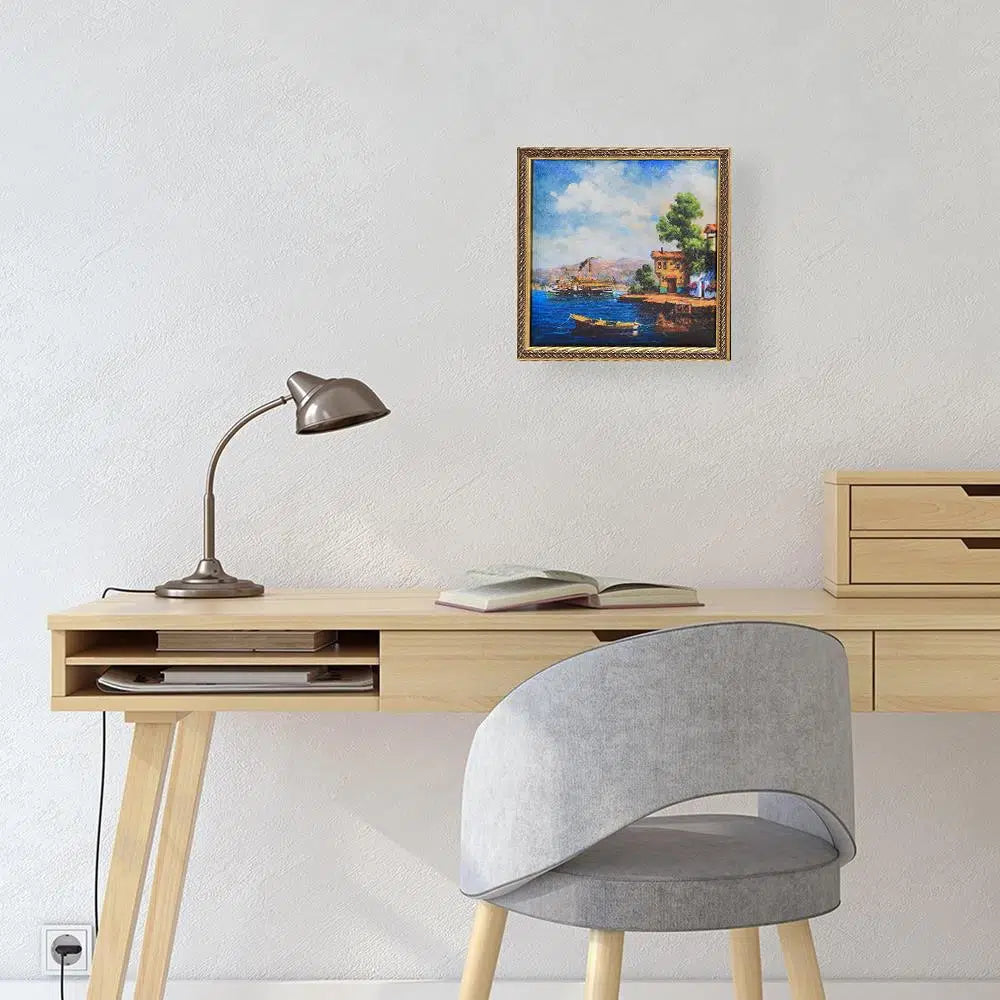 Eski İstanbul Tablo Çikolata Kutusu Takımı 25 Bölmeli 25x25 cm