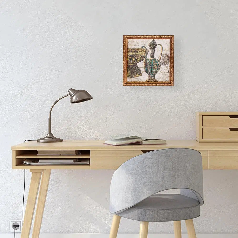 İbrik ve Şerbetlik Tablo Çikolata Kutusu Takımı 25 Bölmeli 25x25 cm