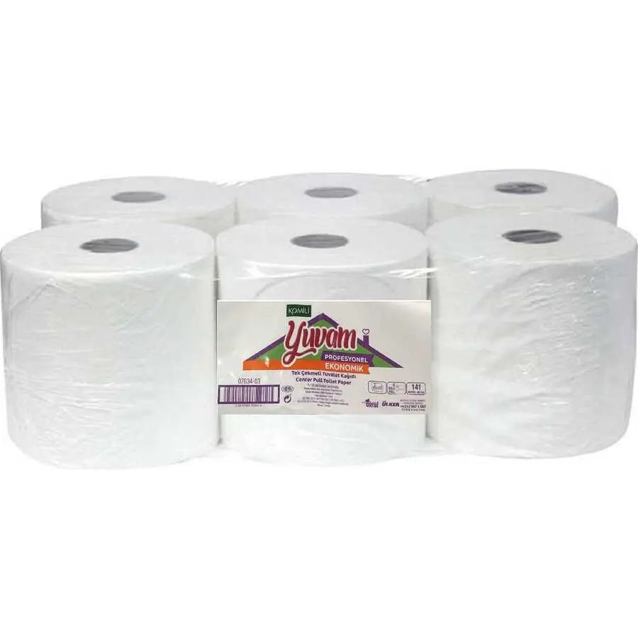 Jumbo İçten Çekmeli Tuvalet Kağıdı 141mt. - 6 Rulo