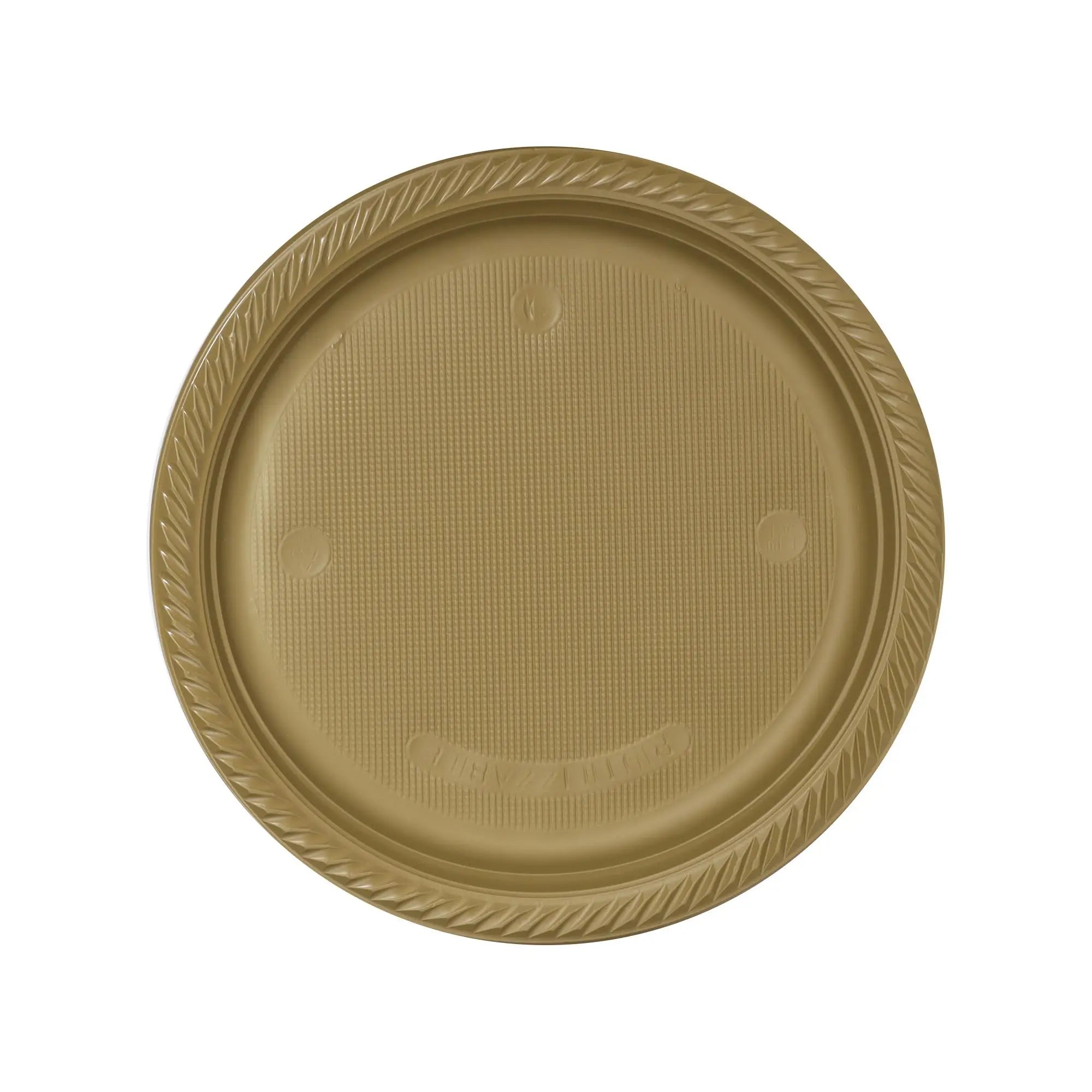 Lüks Plastik Tabak Gold 22 cm - 25 Adet