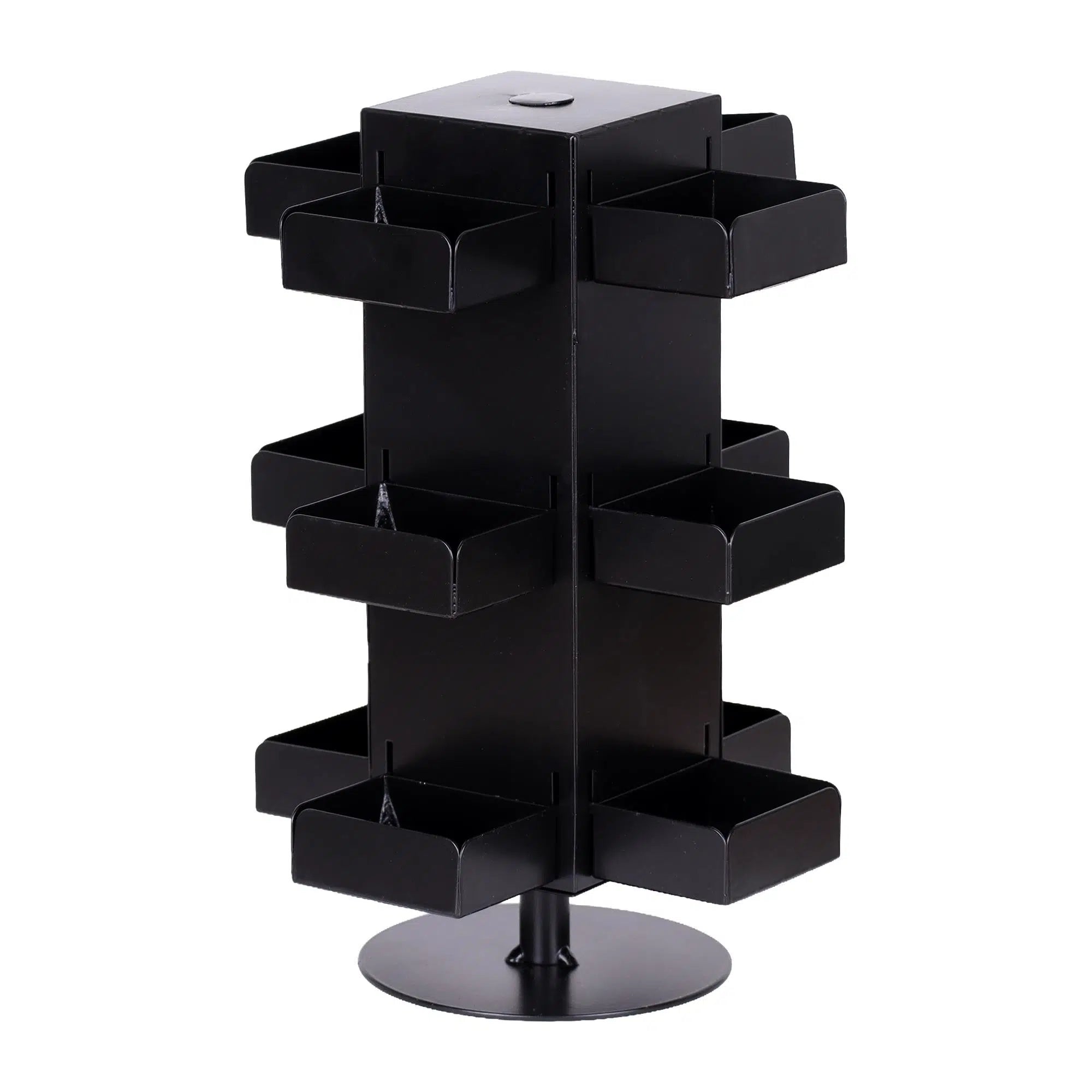 Metal Döner 12 Bölmeli Poşet Çay Standı