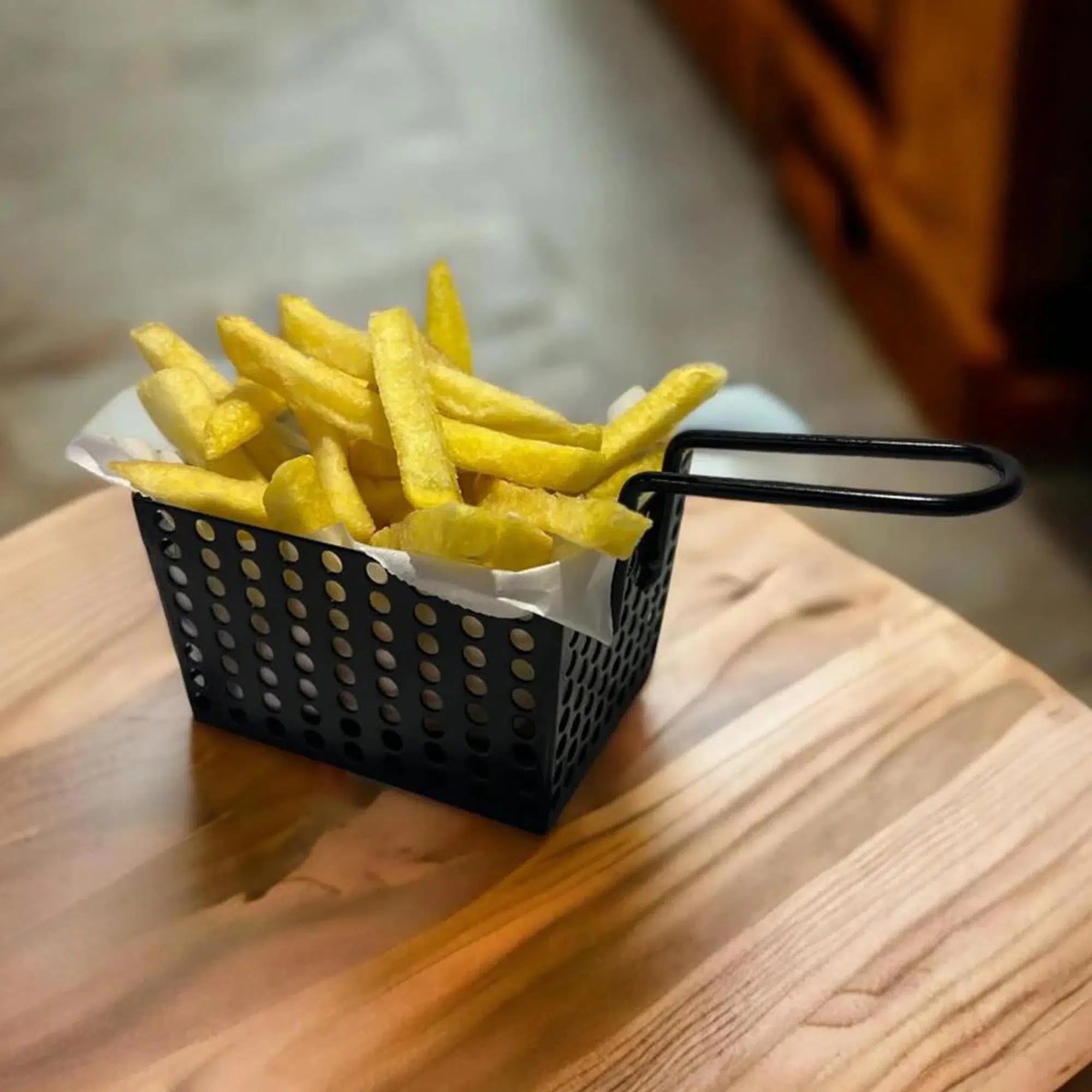 Metal Mini Patates Cips Sepeti