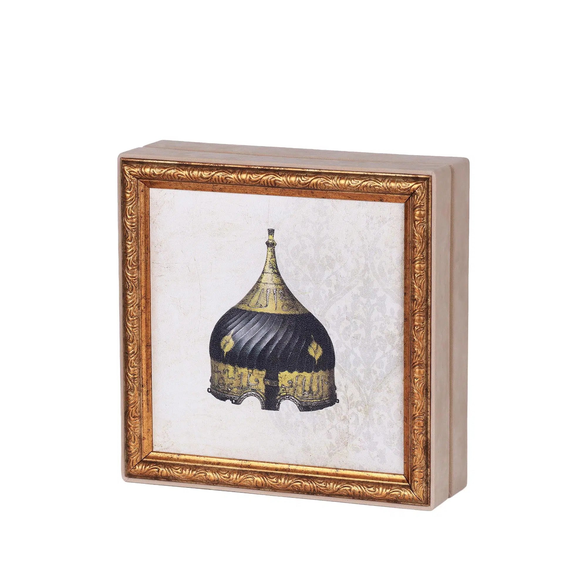 Miğfer Krem Tablo Çikolata Kutusu Takımı 25 Bölmeli 25x25 cm