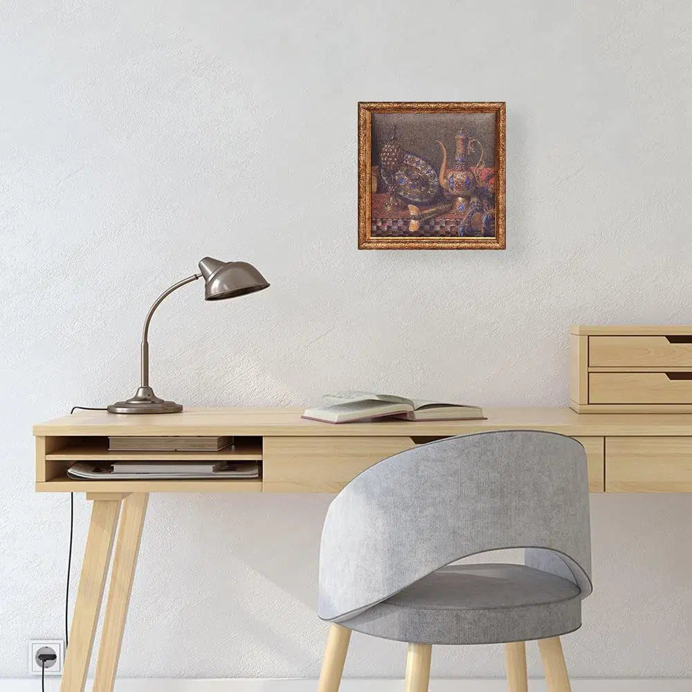 Osmanlı İbriği Tablo Çikolata Kutusu Takımı 25 Bölmeli 25x25 cm