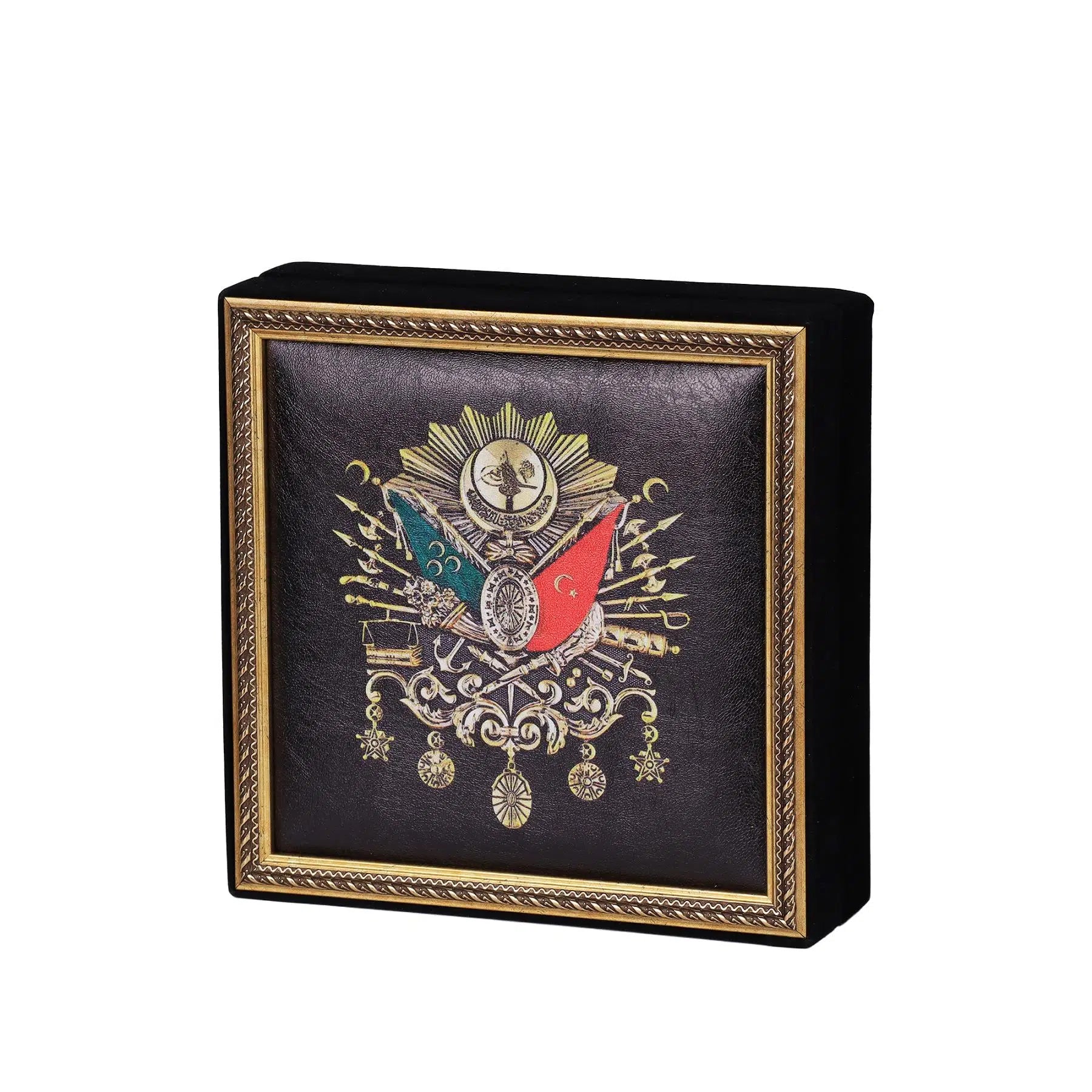 Osmanlı Tuğrası Tablo Çikolata Kutusu Takımı 25 Bölmeli 25x25 cm
