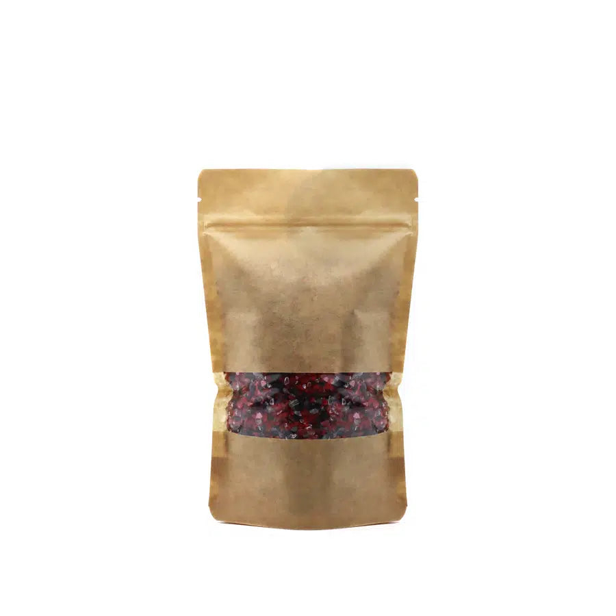 Pencereli Kraft Doypack 13x22,5 cm - 100 Adet