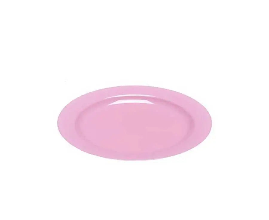 Plastik Pembe Tabak 19 cm - 10 Adet