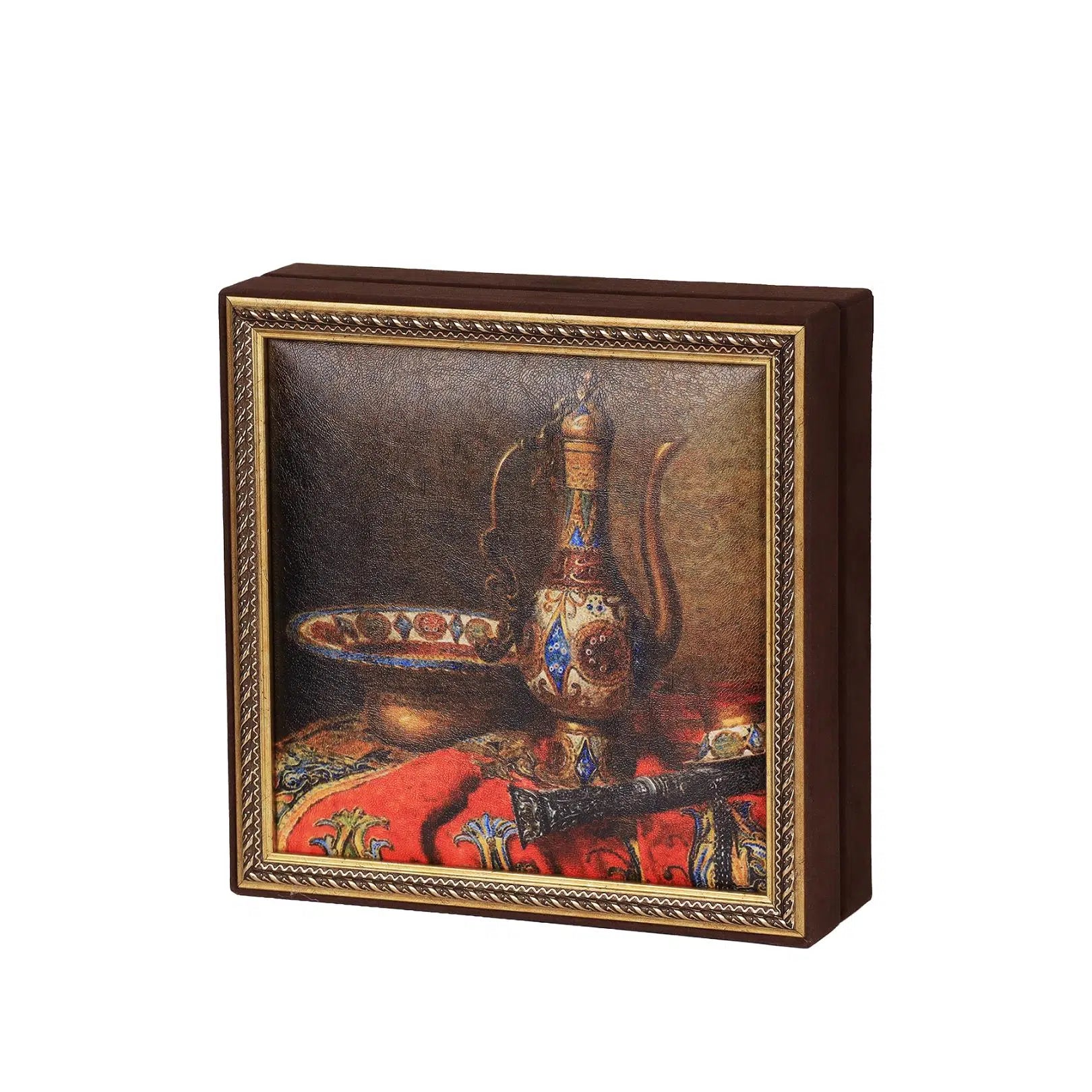 Saray İbriği Tablo Çikolata Kutusu Takımı 25 Bölmeli 25x25 cm