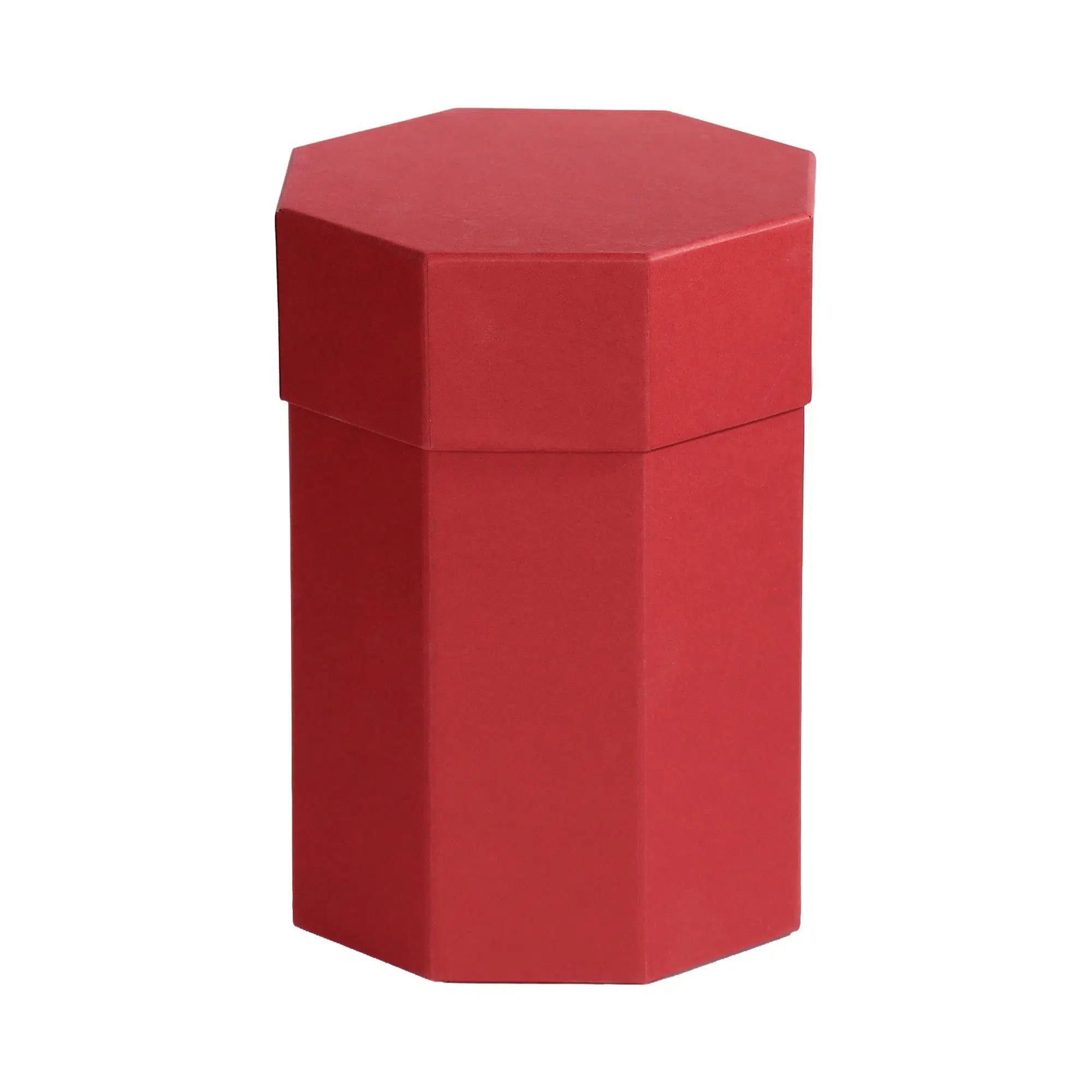 Sekizgen 4 Katlı Mukavva Kutu (Bordo)