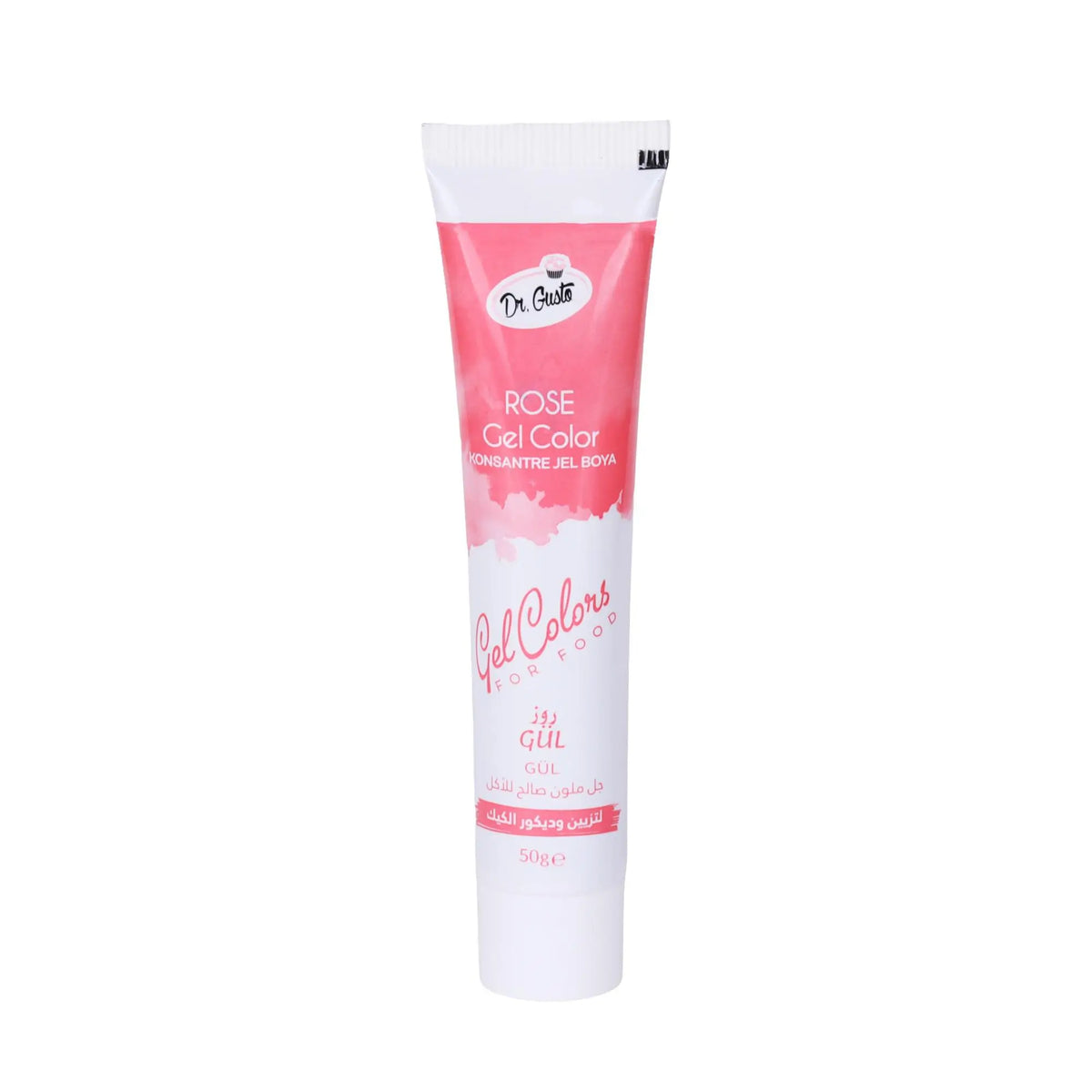 Tüp Jel Gıda Boyası 50 gr Gül Rengi
